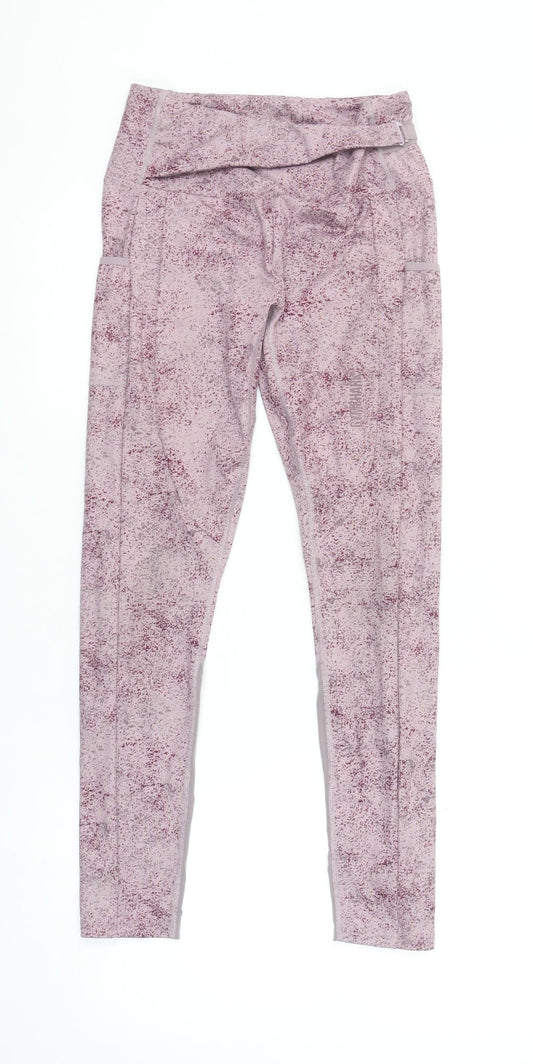 Womens UK Size S Gymshark Slim Fit Compression Pink Leggings