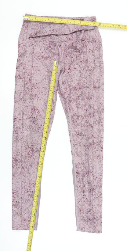 Womens UK Size S Gymshark Slim Fit Compression Pink Leggings