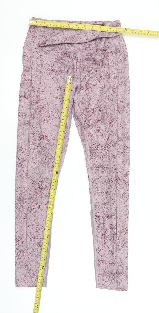Womens UK Size S Gymshark Slim Fit Compression Pink Leggings
