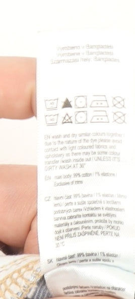 F&F Women’s Blue Light Wash Denim Jeans Size 14 Regular Fit