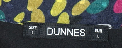 Dunnes Women’s Multicoloured Midi Ruffle A-Line V-Neck Dress Size 18-20