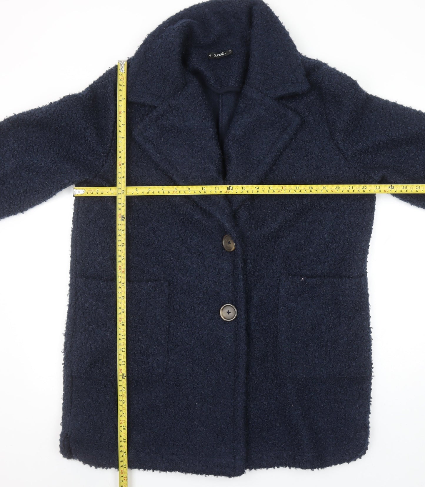Womens UK Size 14 Dunnes Stores Blue Overcoat
