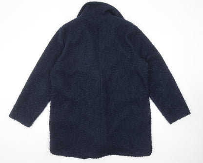 Womens UK Size 14 Dunnes Stores Blue Overcoat