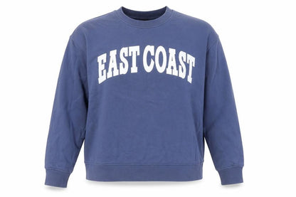 Dunnes Women Blue Large Pullover Sweatshirt East Coast Print