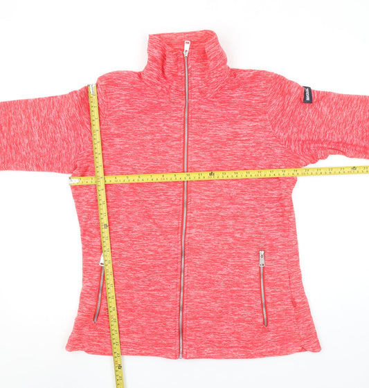 Regatta Womens Pink Full Zip Fleece Jacket Size 14 Outdoor Casual