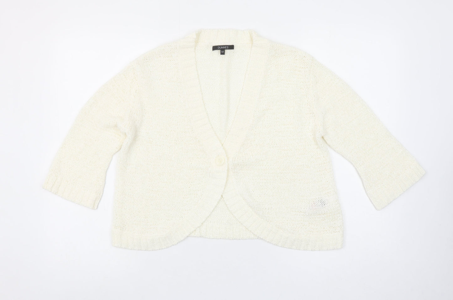 Womens UK Size M Dunnes Ivory Cardigan Jumper