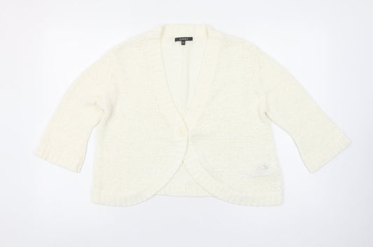 Womens UK Size M Dunnes Ivory Cardigan Jumper