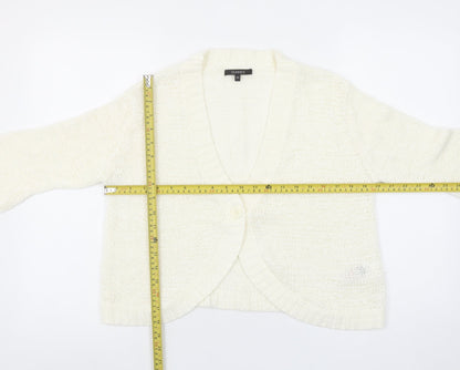 Womens UK Size M Dunnes Ivory Cardigan Jumper