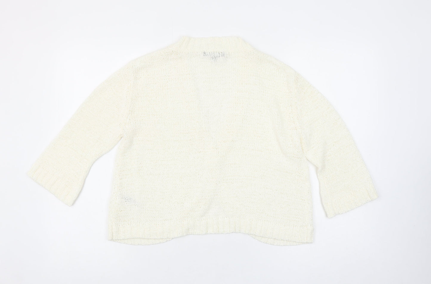 Womens UK Size M Dunnes Ivory Cardigan Jumper