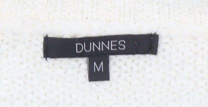 Womens UK Size M Dunnes Ivory Cardigan Jumper