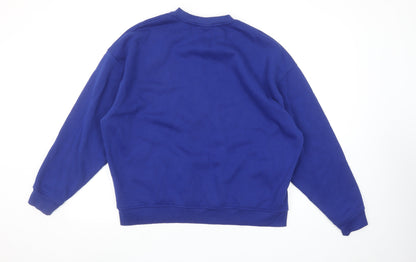 Primark NFL New York Giants Blue Sweatshirt Women S 10-12 Crew Neck Pullover