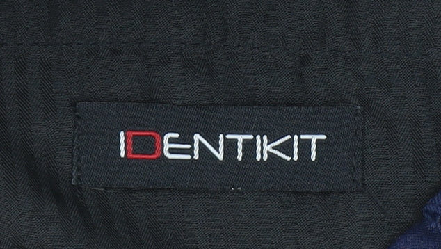 Identikit Men’s Blue 34L Regular Fit Formal Trousers