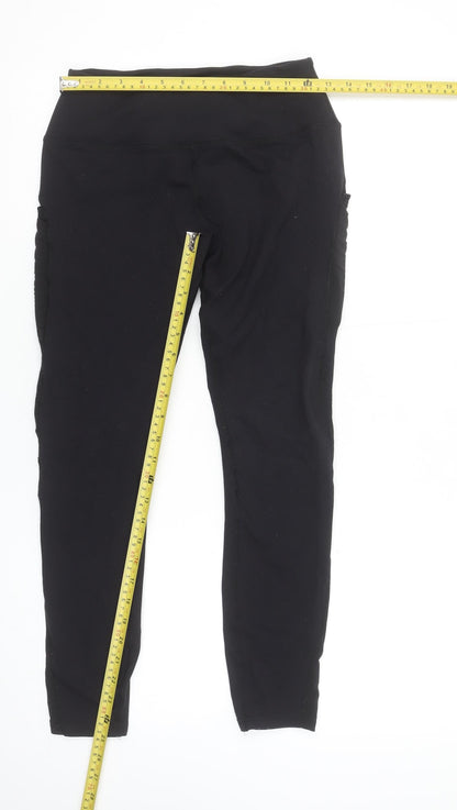 Womens UK Size M MP Slim Fit Ankle Black Leggings