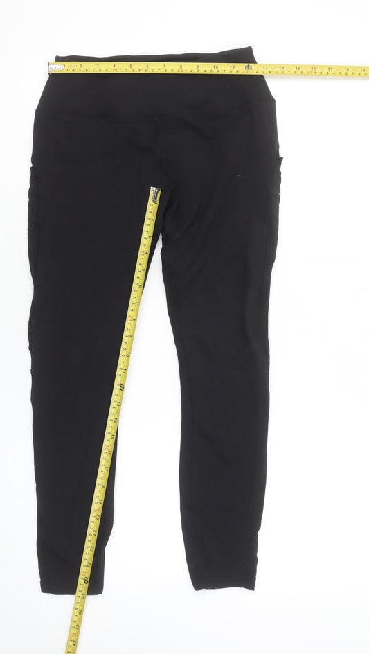 Womens UK Size M MP Slim Fit Ankle Black Leggings