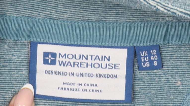 Womens UK Size 12 Mountain Warehouse Blue Pullover Sweatshirt