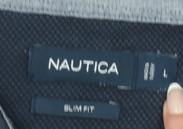 Mens UK Size L Nautica Cotton Polo Shirt