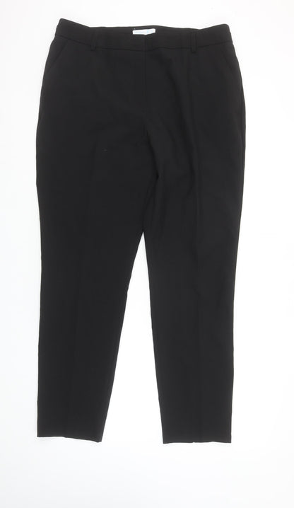 Primark Women Black Slim Tapered Business Trousers Size 14