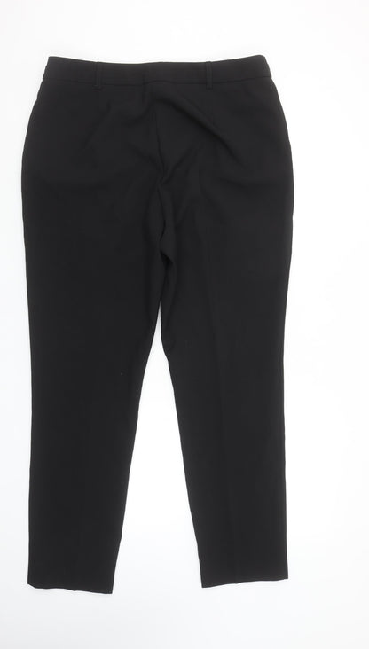 Primark Women Black Slim Tapered Business Trousers Size 14