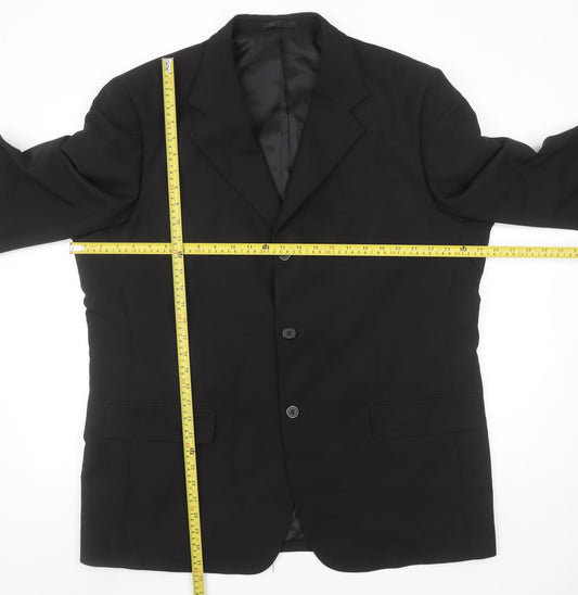 Cedarwood State Men's Black 46 Regular Fit Classic Blazer Jacket