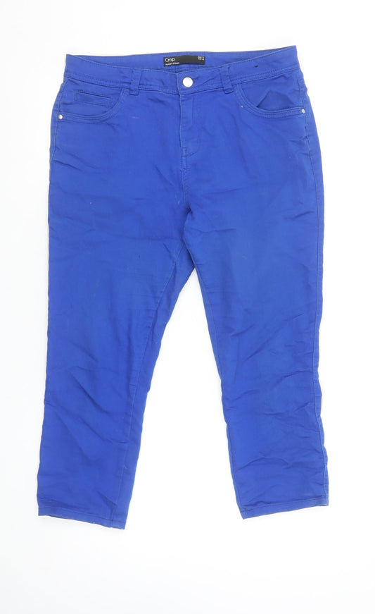 Dunnes Stores Women's Blue Cropped Jeans Size 12 Regular Fit
