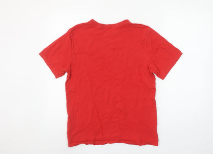 Mens UK Size S Nike Red  T-Shirt