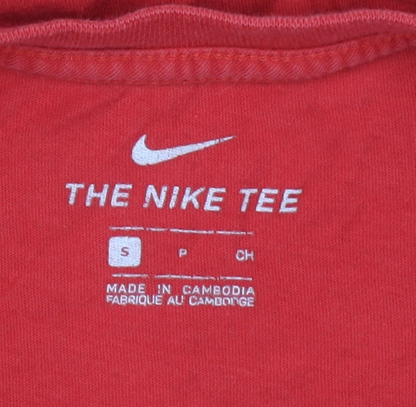 Mens UK Size S Nike Red  T-Shirt