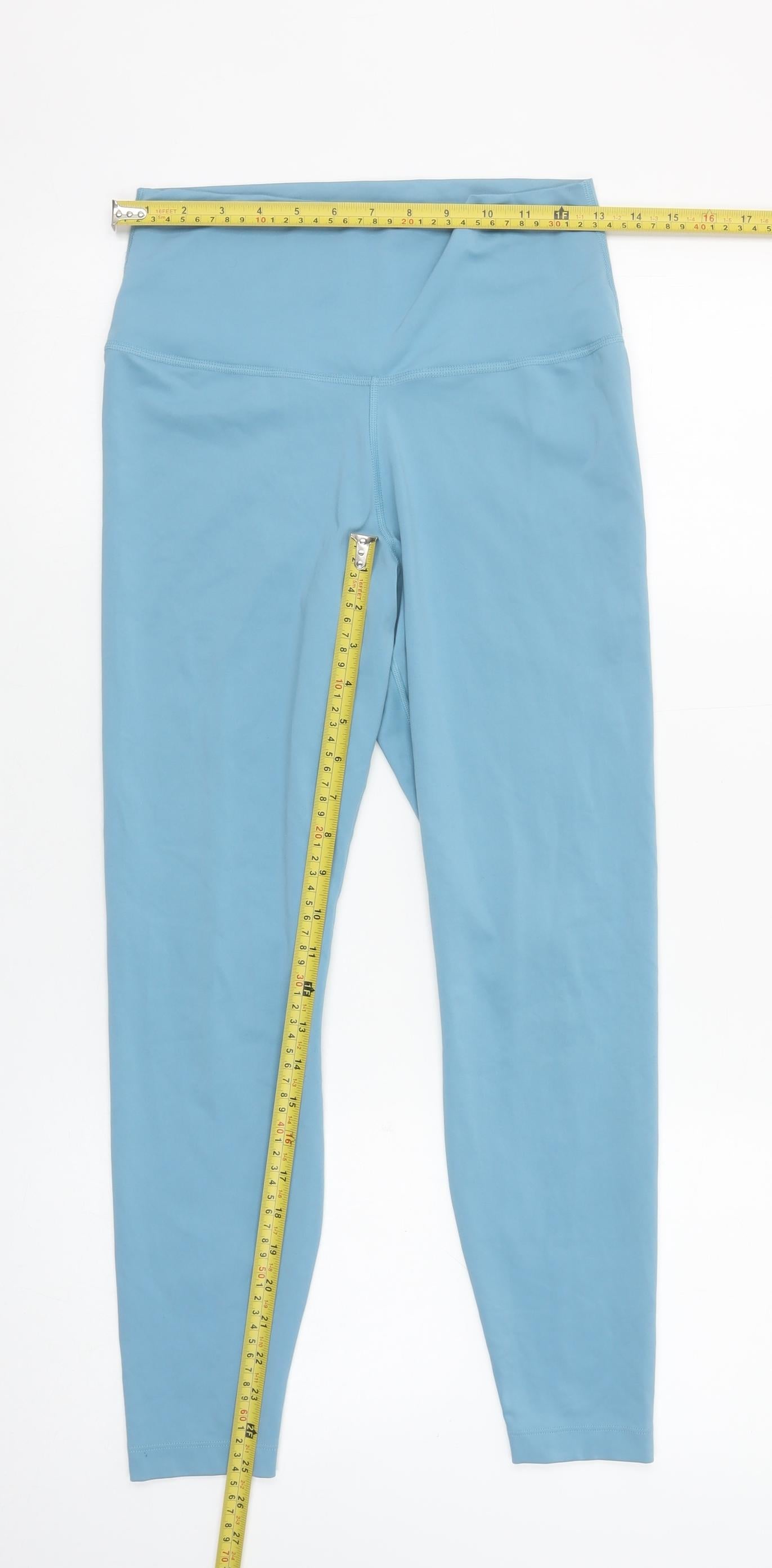 Nike Women's Blue Dri-FIT Leggings Medium Slim Fit Activewear