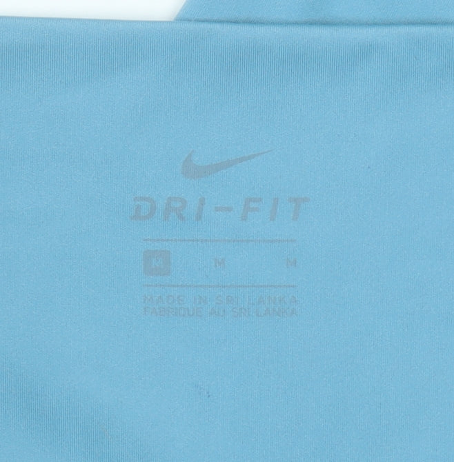 Nike Women's Blue Dri-FIT Leggings Medium Slim Fit Activewear