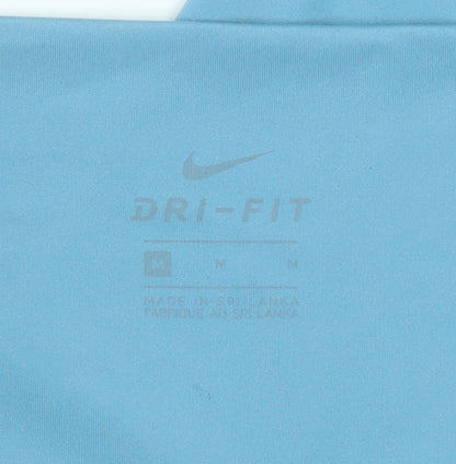 Nike Women's Blue Dri-FIT Leggings Medium Slim Fit Activewear