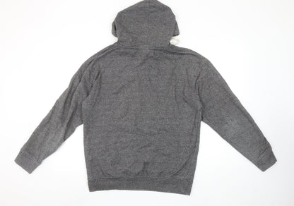Womens UK Size L Traditional Craftwear Grey Pullover Hoodie