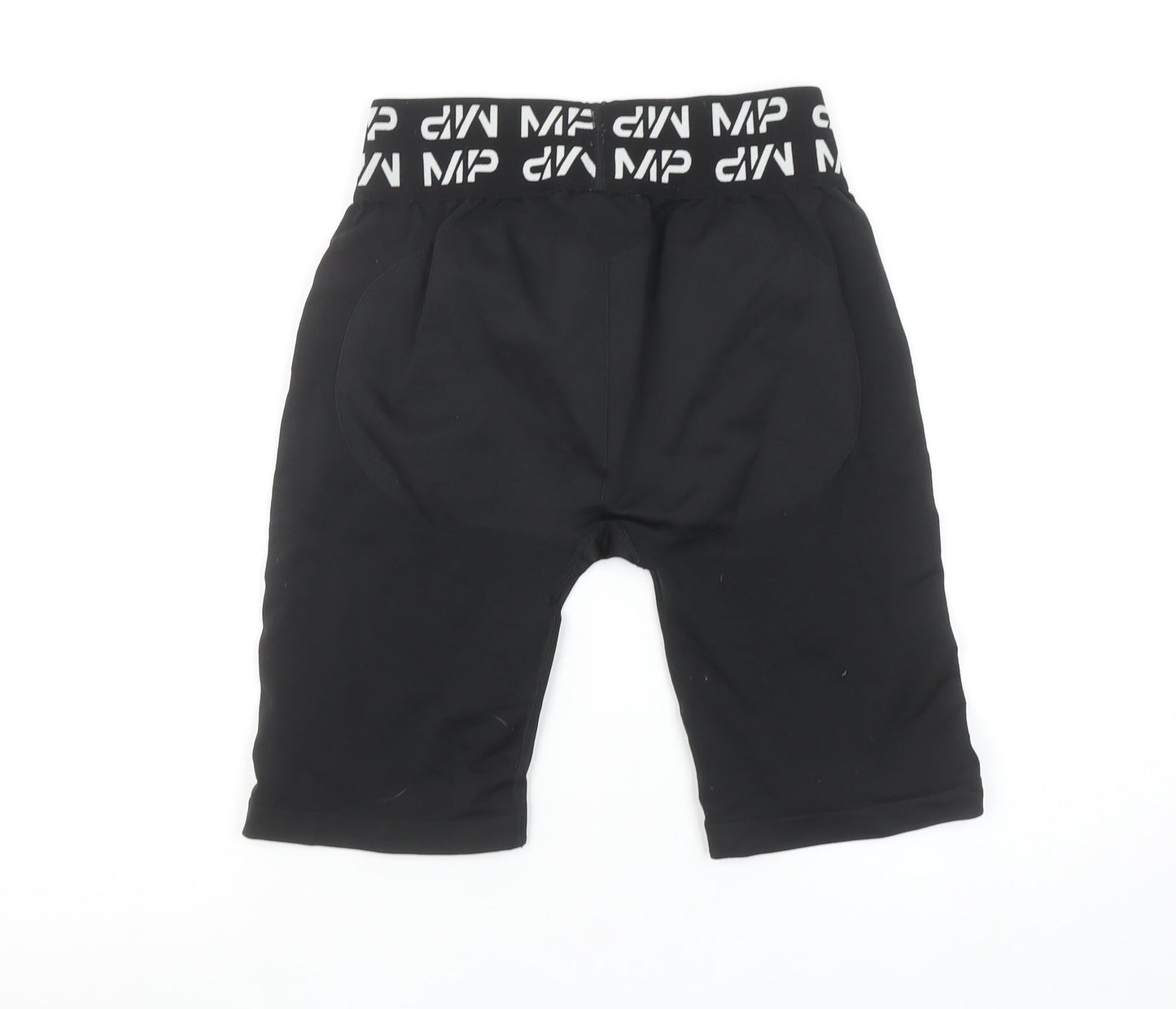 MP Women's Black Medium Athletic Shorts with Stretch Waist