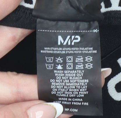 MP Women's Black Medium Athletic Shorts with Stretch Waist