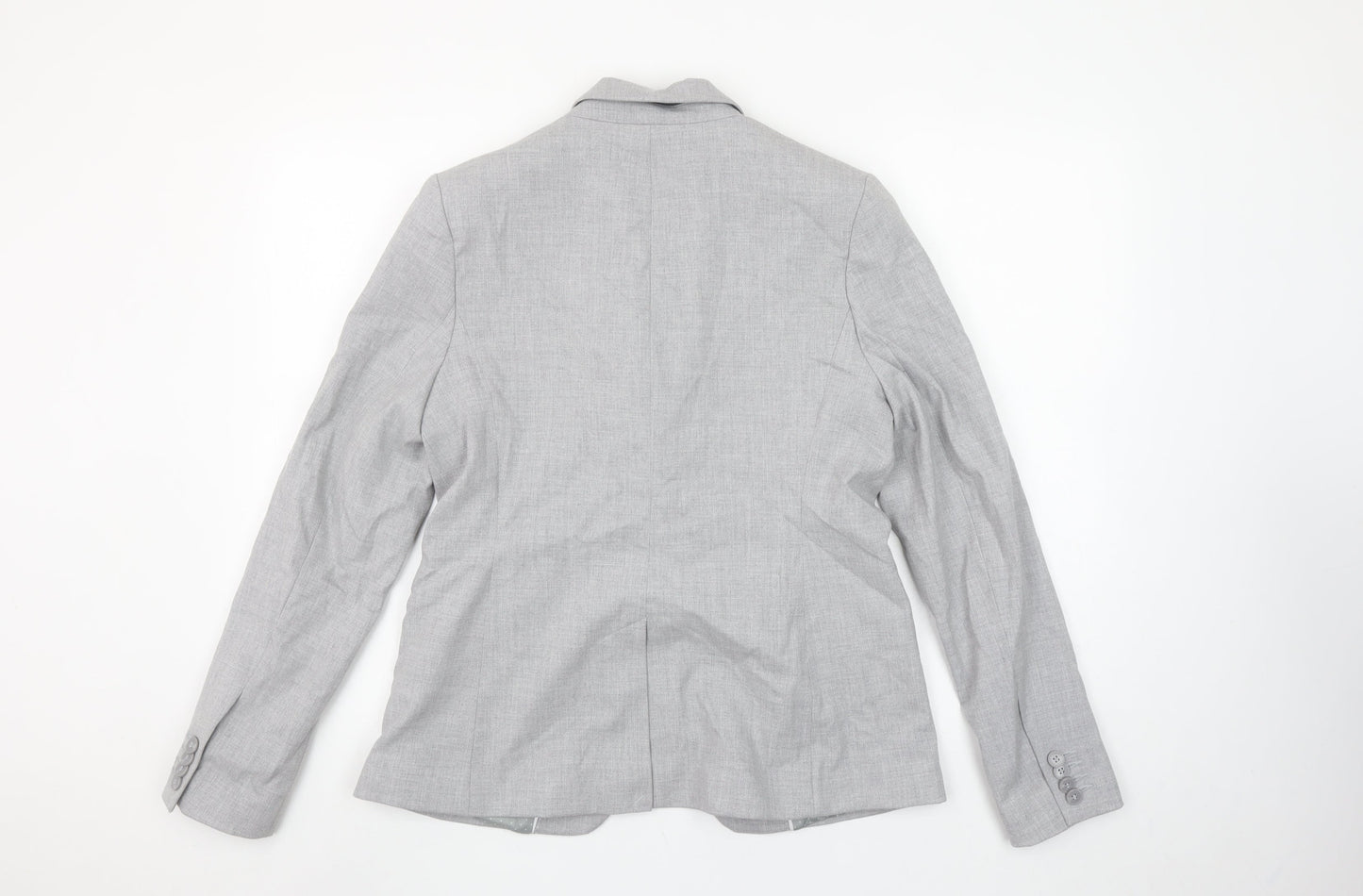 Next Women Grey Tailoring Blazer Jacket Size 14 Regular Fit