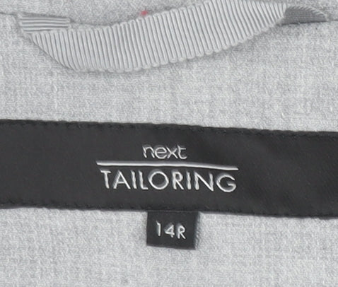 Next Women Grey Tailoring Blazer Jacket Size 14 Regular Fit