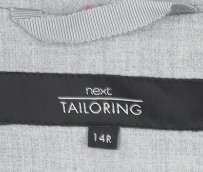 Next Women Grey Tailoring Blazer Jacket Size 14 Regular Fit