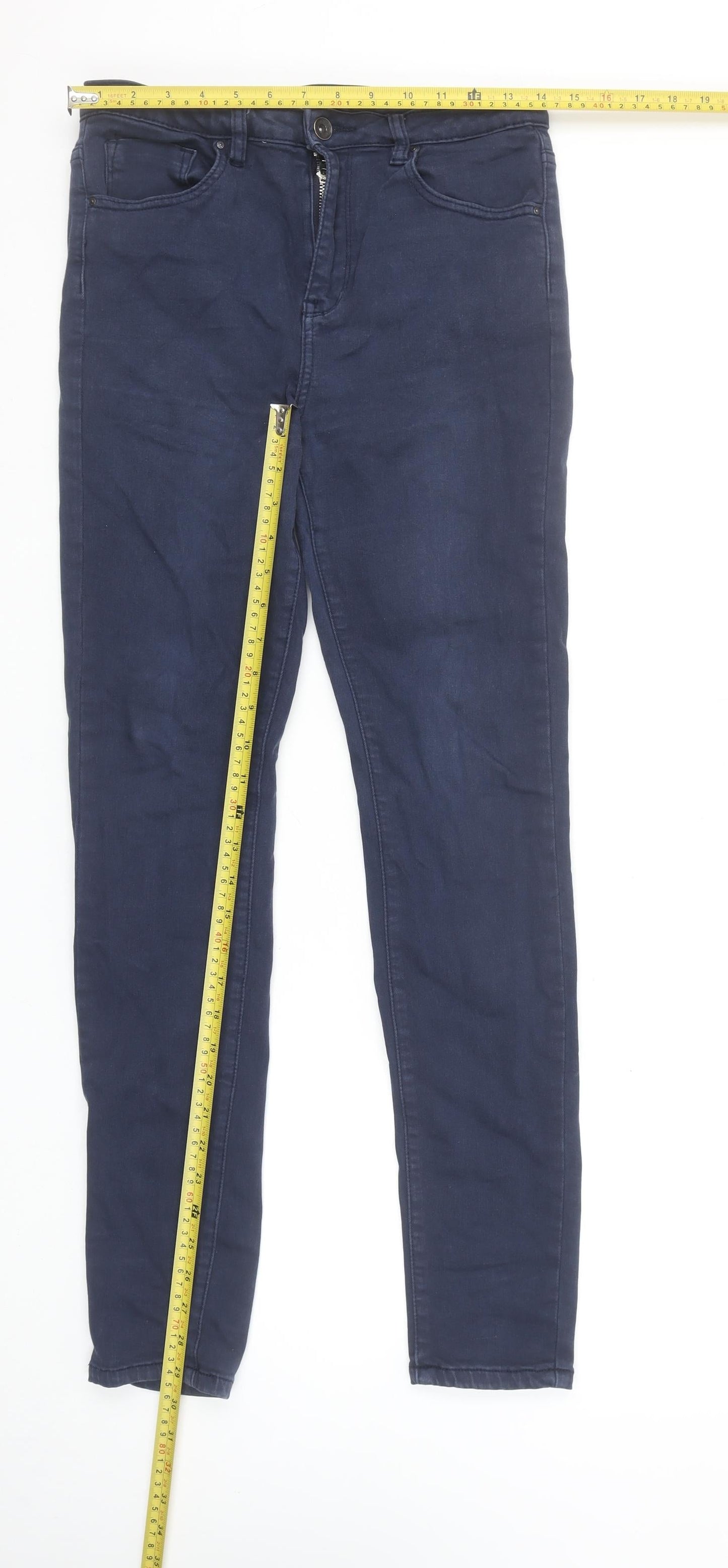 Womens UK Size 10 Toxik3 Slim Fit Skinny Blue Jeans