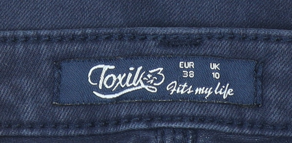Womens UK Size 10 Toxik3 Slim Fit Skinny Blue Jeans