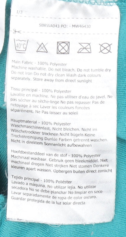 Regatta Great Outdoors Women's Teal Fleece 1/4 Zip Sweatshirt UK 12