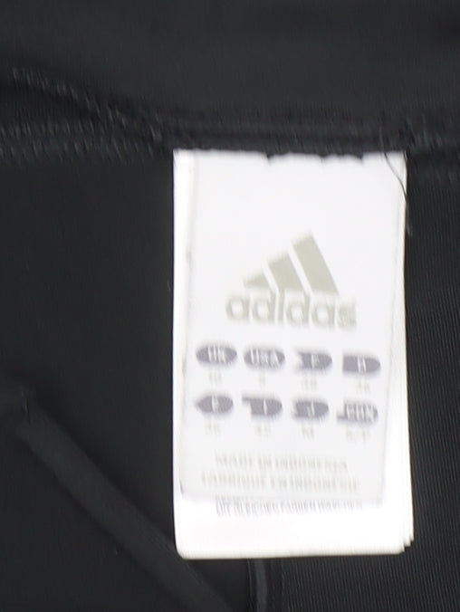 Adidas Womens Black Capri Leggings Climalite Stretch Size M