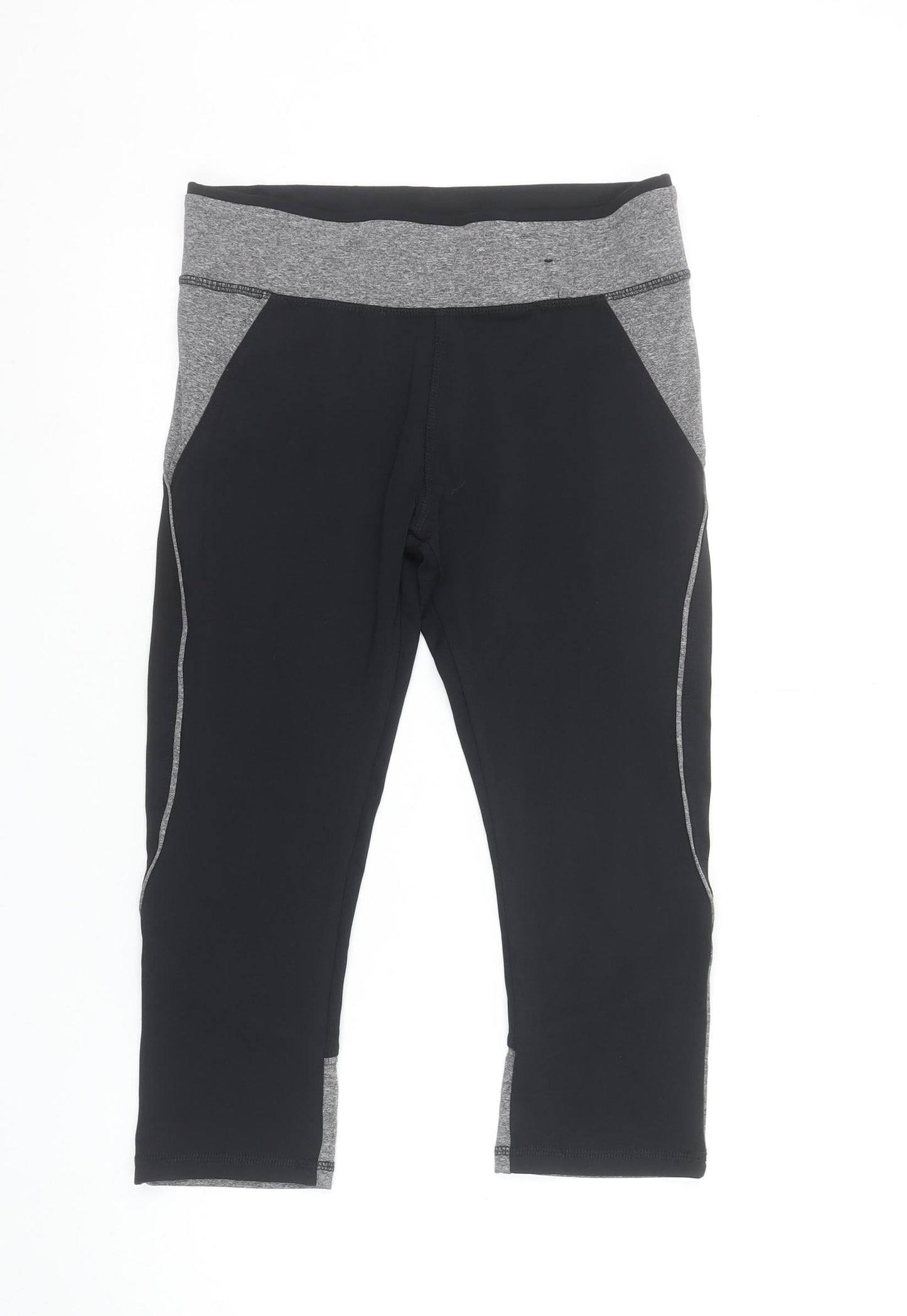Womens UK Size 10 Atmosphere Slim Fit Capri Black Leggings