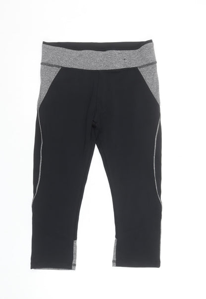 Womens UK Size 10 Atmosphere Slim Fit Capri Black Leggings