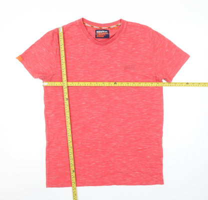 Superdry Men's Red Crew Neck Short Sleeve T-Shirt Size M