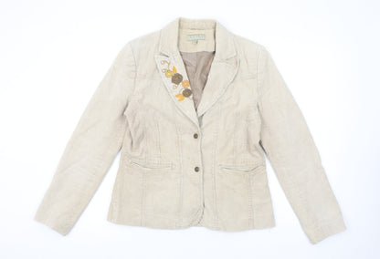 Womens UK Size 12 ALIBI Regular Beige Blazer