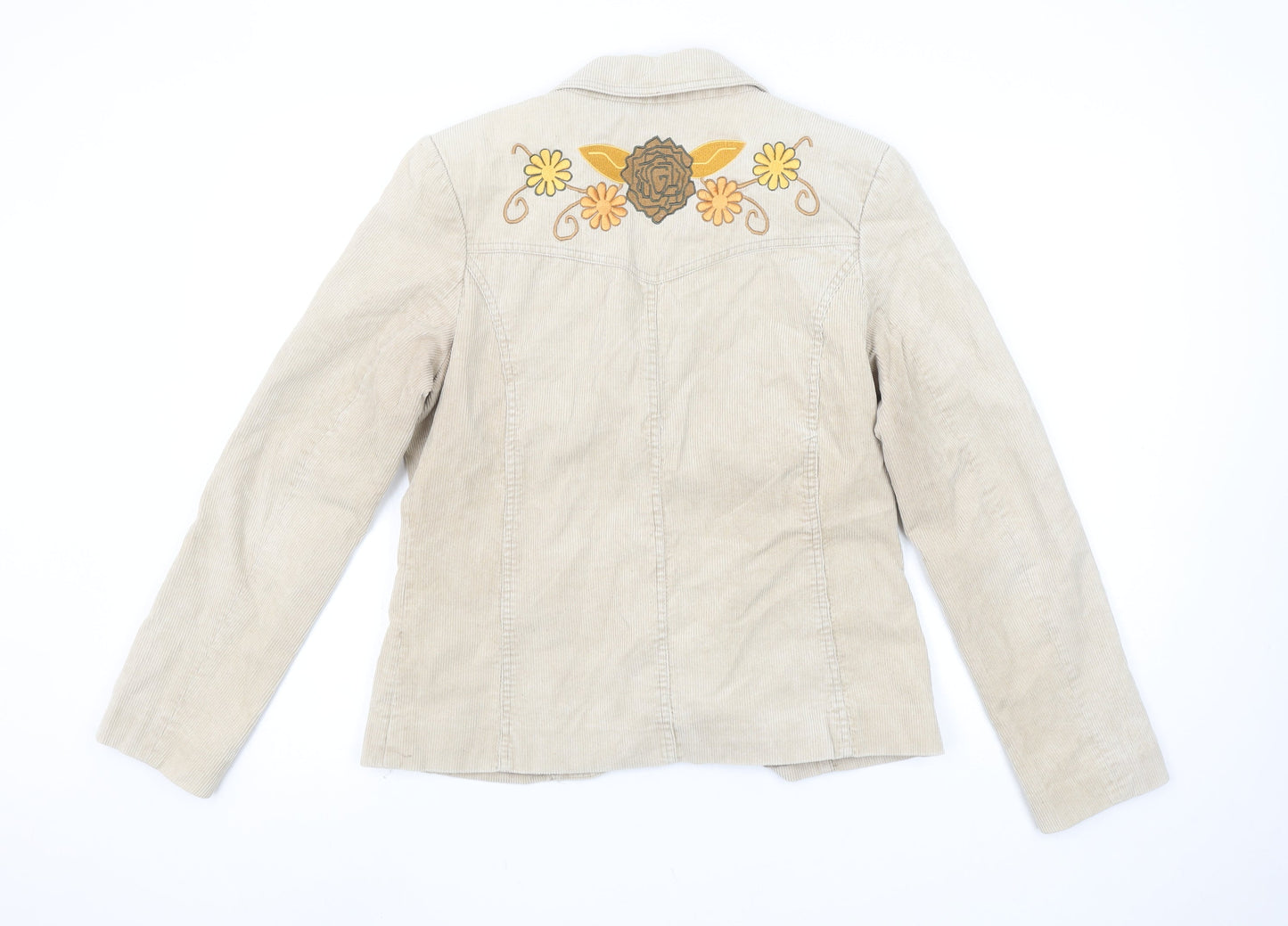 Womens UK Size 12 ALIBI Regular Beige Blazer