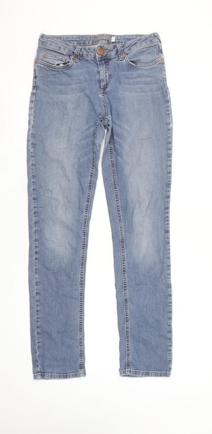 Womens UK Size 8 Mint Velvet Slim Fit Skinny Blue Jeans