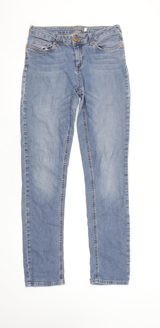 Mint Velvet Women's Blue Skinny Jeans Size 8 Regular Denim