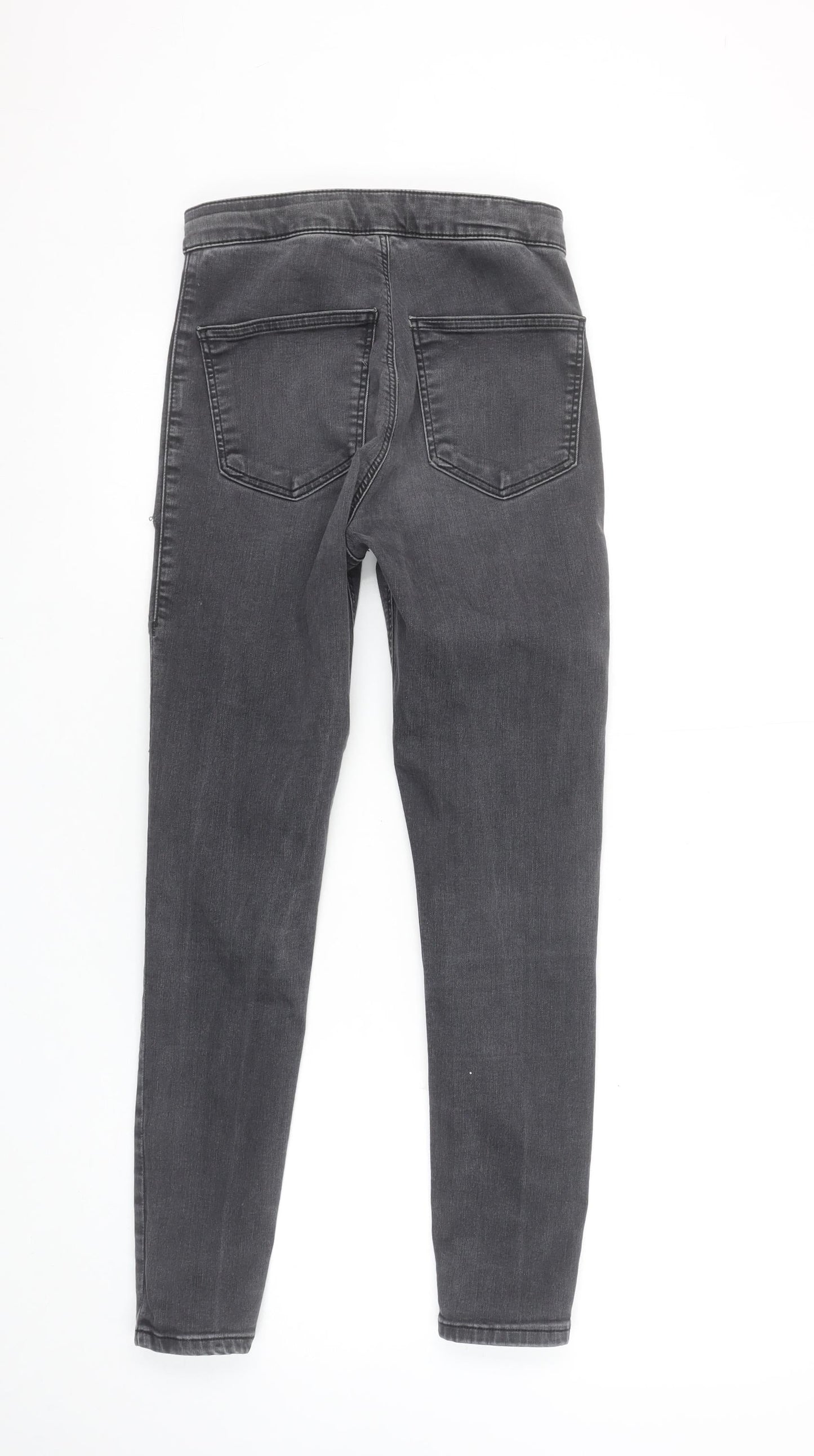 Womens UK Size 10 Topshop Slim Fit Skinny Grey Jeans