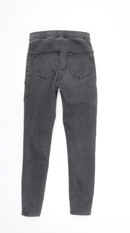 Womens UK Size 10 Topshop Slim Fit Skinny Grey Jeans