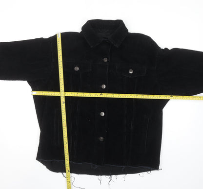 Womens UK Size XS Zara Black Basic Jacket