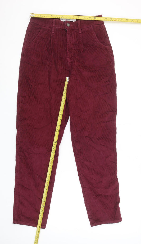 Womens UK Size 4 Hollister Slim Fit Casual Workwear Red Trousers